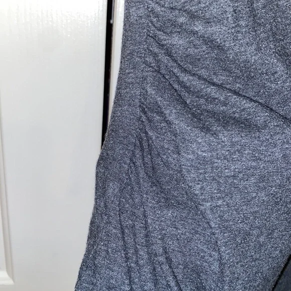 Ambiance Maternity Lace gray stretchy Top - Picture 3 of 6